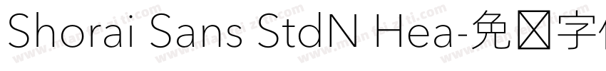 Shorai Sans StdN Hea字体转换